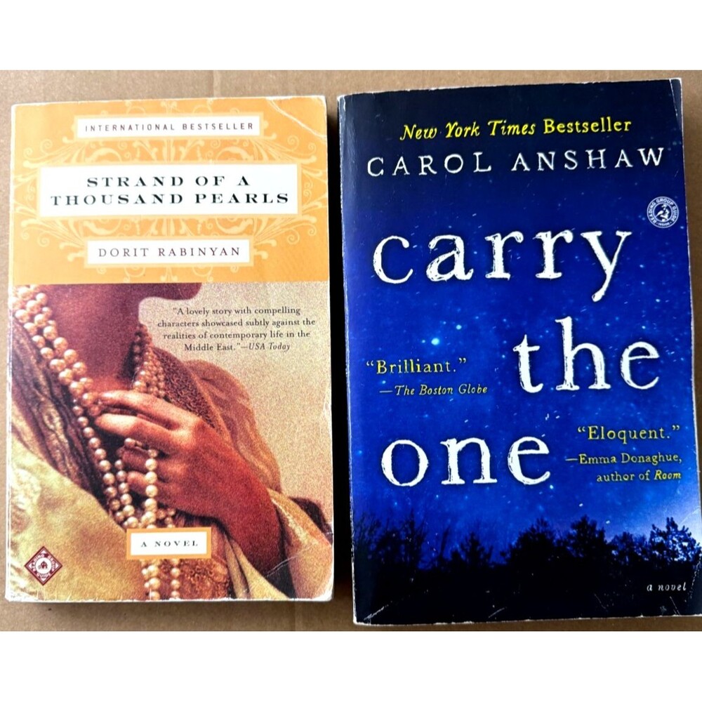 Bestseller Book Lot Carry the One & Strand of a Thousand Pearls Paperback Novel